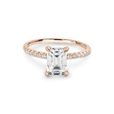 Zirkonyumlu 14 Ayar Altın Nişan Yüzükleri - Florinda