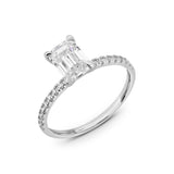 Zirkonyumlu 14 Ayar Altın Nişan Yüzükleri - Florinda