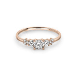 Zirkonyumlu 14 Ayar Altın Nişan Yüzükleri - Arisia