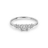 Zirkonyumlu 14 Ayar Altın Nişan Yüzükleri - Arisia