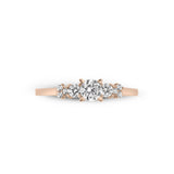 Zirkonyumlu 14 Ayar Altın Nişan Yüzükleri - Arisia