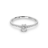 Zirkonyumlu 14 Ayar Altın Nişan Yüzükleri - Soreva