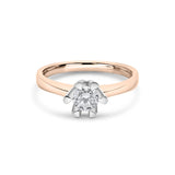 Zirkonyumlu 14 Ayar Altın Nişan Yüzükleri - Velyra