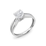 Zirkonyumlu 14 Ayar Altın Nişan Yüzükleri - Elyndra