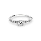 Zirkonyumlu 14 Ayar Altın Nişan Yüzükleri - Zeriel