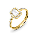 Zirkonyumlu 14 Ayar Altın Nişan Yüzükleri - Tivona