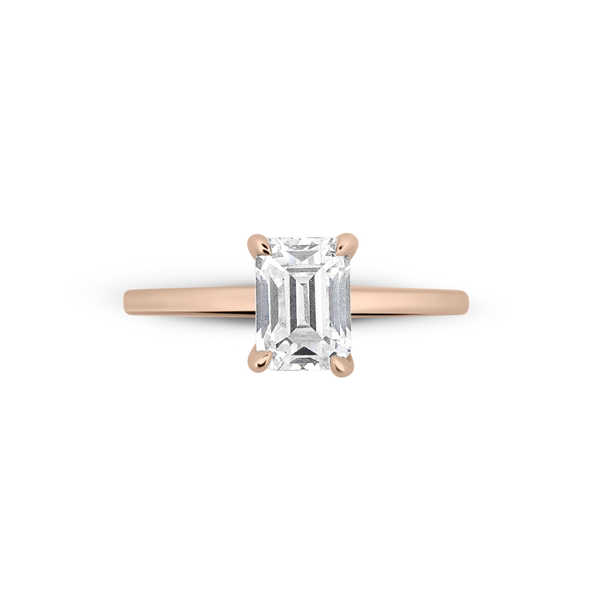 Zirkonyumlu 14 Ayar Altın Nişan Yüzükleri - Soralia