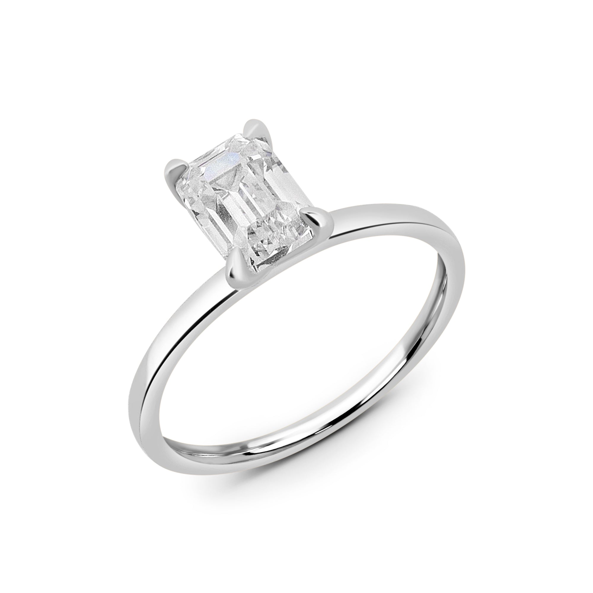 Zirkonyumlu 14 Ayar Altın Nişan Yüzükleri - Soralia