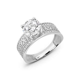 Zirkonyumlu 14 Ayar Altın Nişan Yüzükleri - Ravinna