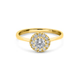 Zirkon Taşlı 14 Ayar Altın Nişan Yüzükleri - Anthera