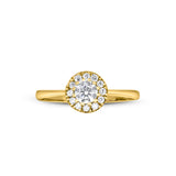 Zirkon Taşlı 14 Ayar Altın Nişan Yüzükleri - Anthera