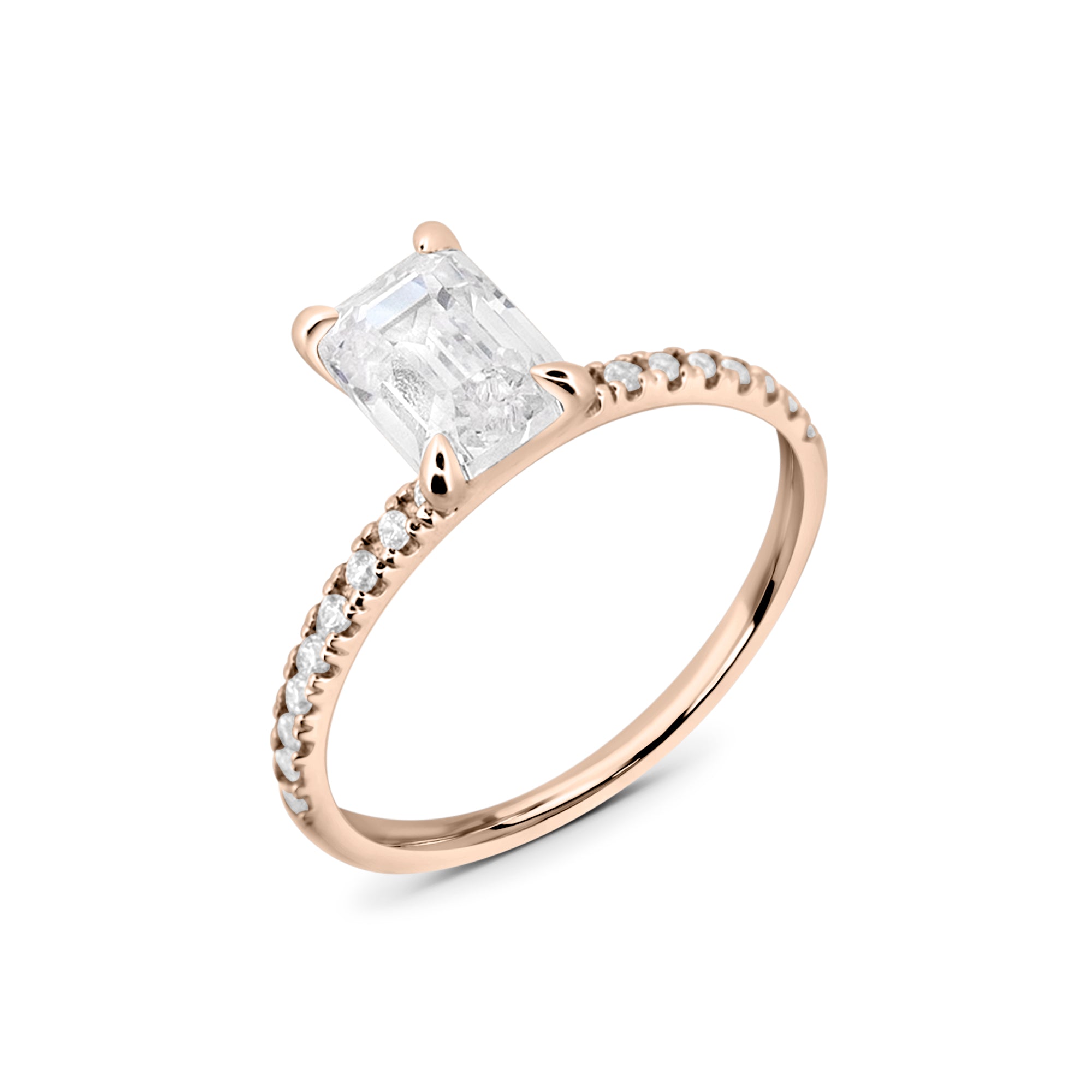 Zirkonyumlu 14 Ayar Altın Nişan Yüzükleri - Veridia