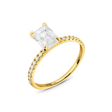 Zirkonyumlu 14 Ayar Altın Nişan Yüzükleri - Veridia