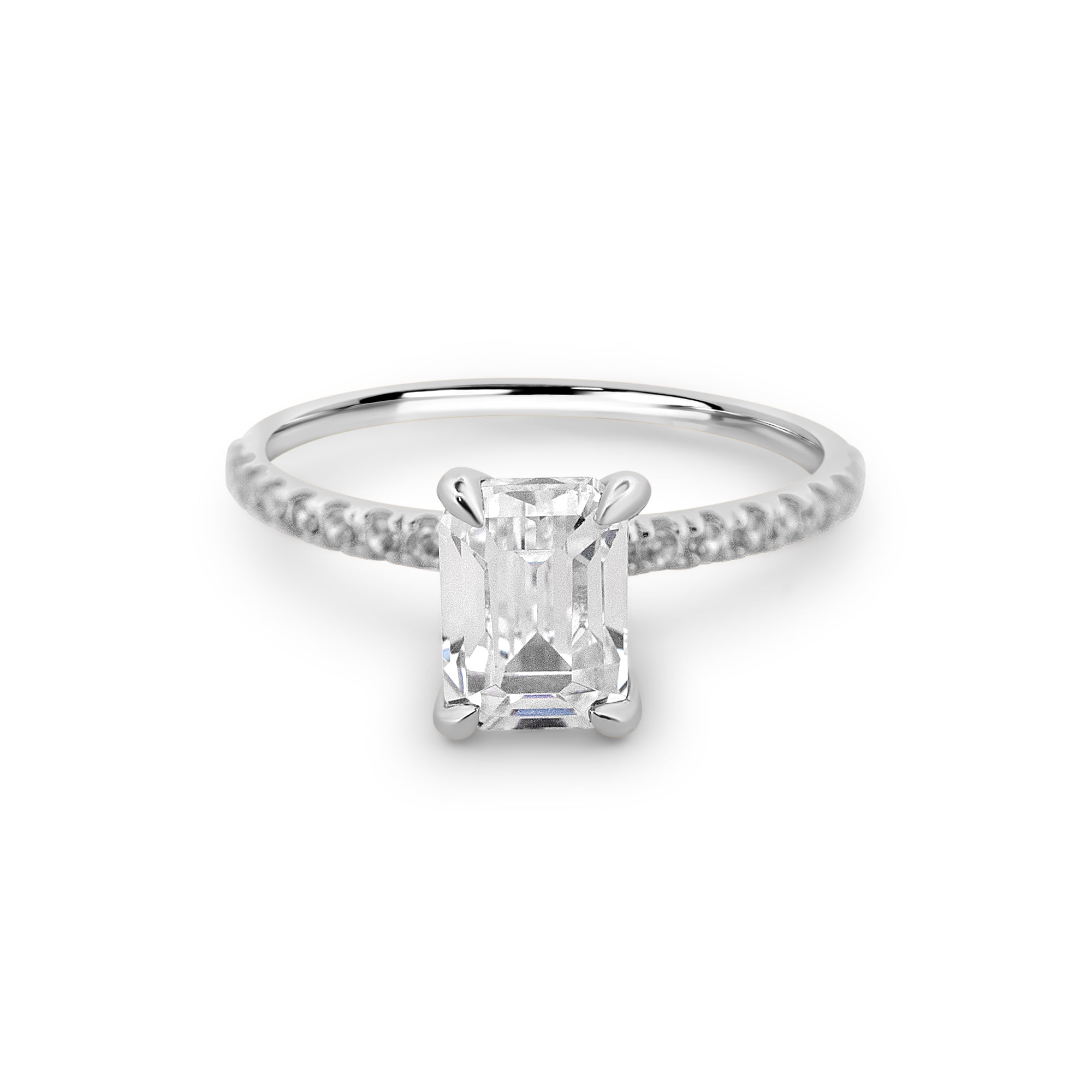 Zirkonyumlu 14 Ayar Altın Nişan Yüzükleri - Velarien