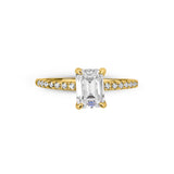 Zirkonyumlu 14 Ayar Altın Nişan Yüzükleri - Velarien