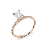 Zirkonyumlu 14 Ayar Altın Nişan Yüzükleri - Velarien