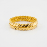 Bague Épi de Blé en Or 916 (22 Carats)