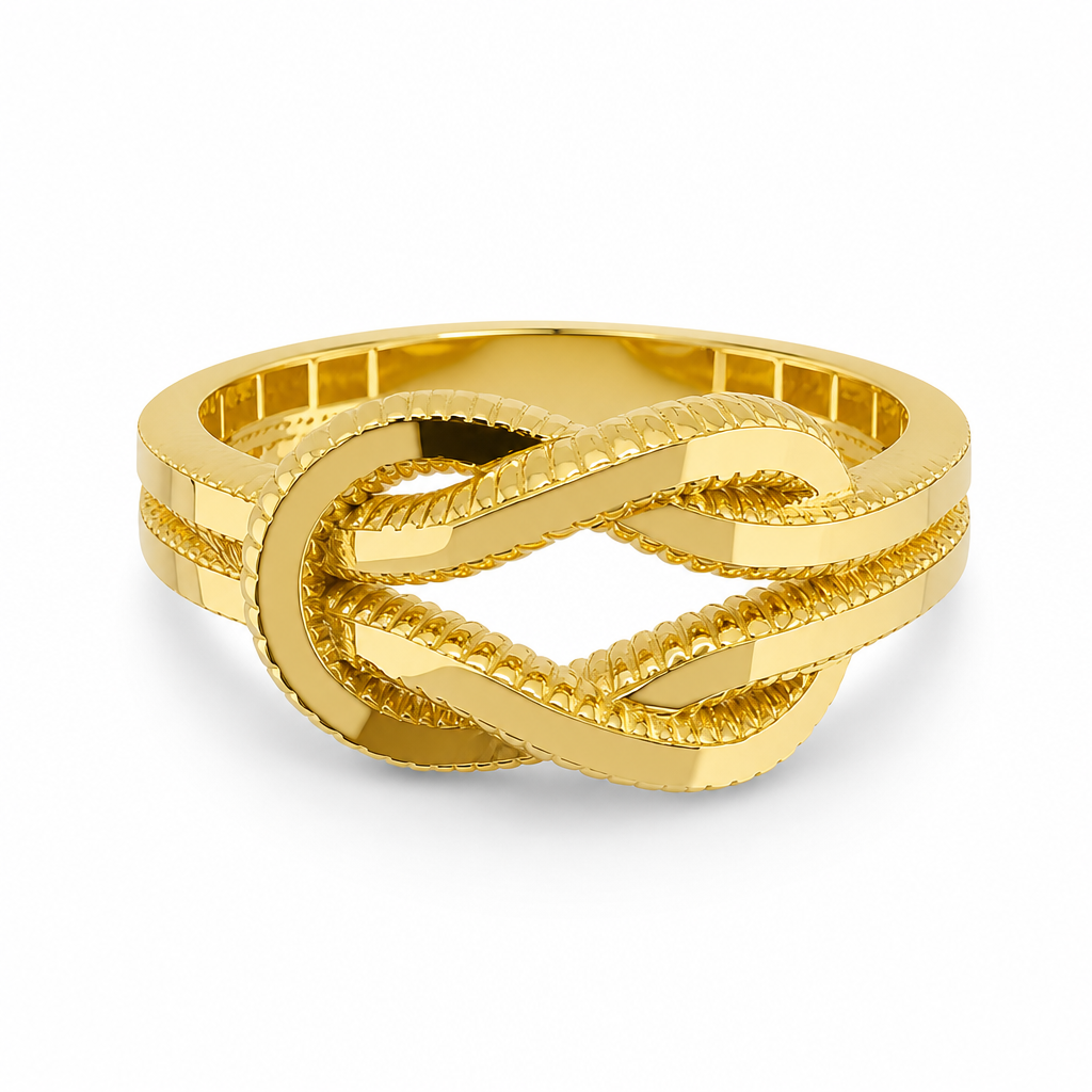 Bague Nœud en Or 916 (22 Carats)
