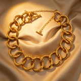 Collier Chaîne Maille Marteau en Or 916 (22 Carats)