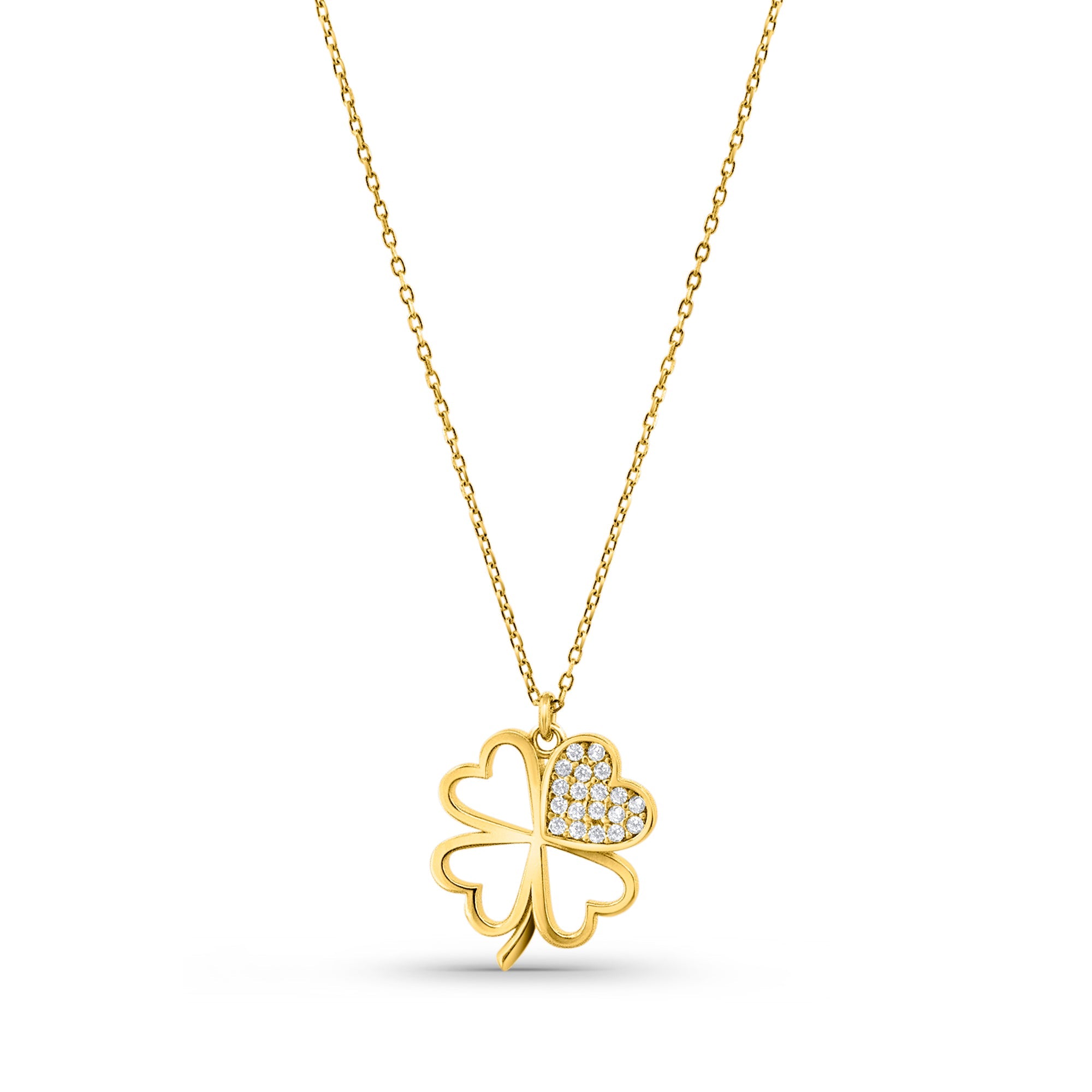 Collier en or jaune femme - Lucky Sparkle