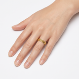 Bague Épi de Blé en Or 916 (22 Carats)