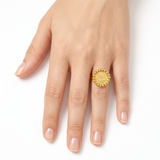 Bague Médaillon Ottoman en Or 916 (22 Carats)