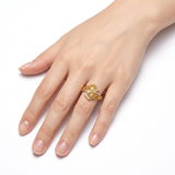 Bague Étoilée en Or 916 (22 Carats)