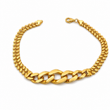 Bracelet Gourmette en Or 916 (22 Carats)