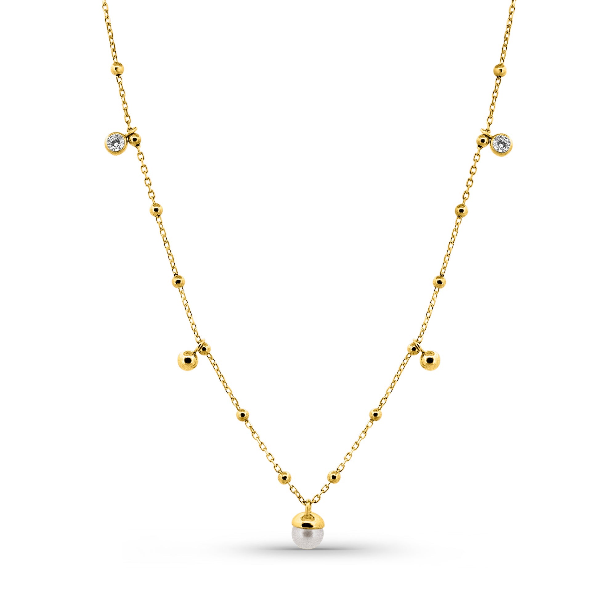 Collier en or jaune femme - Timeless Sparkle