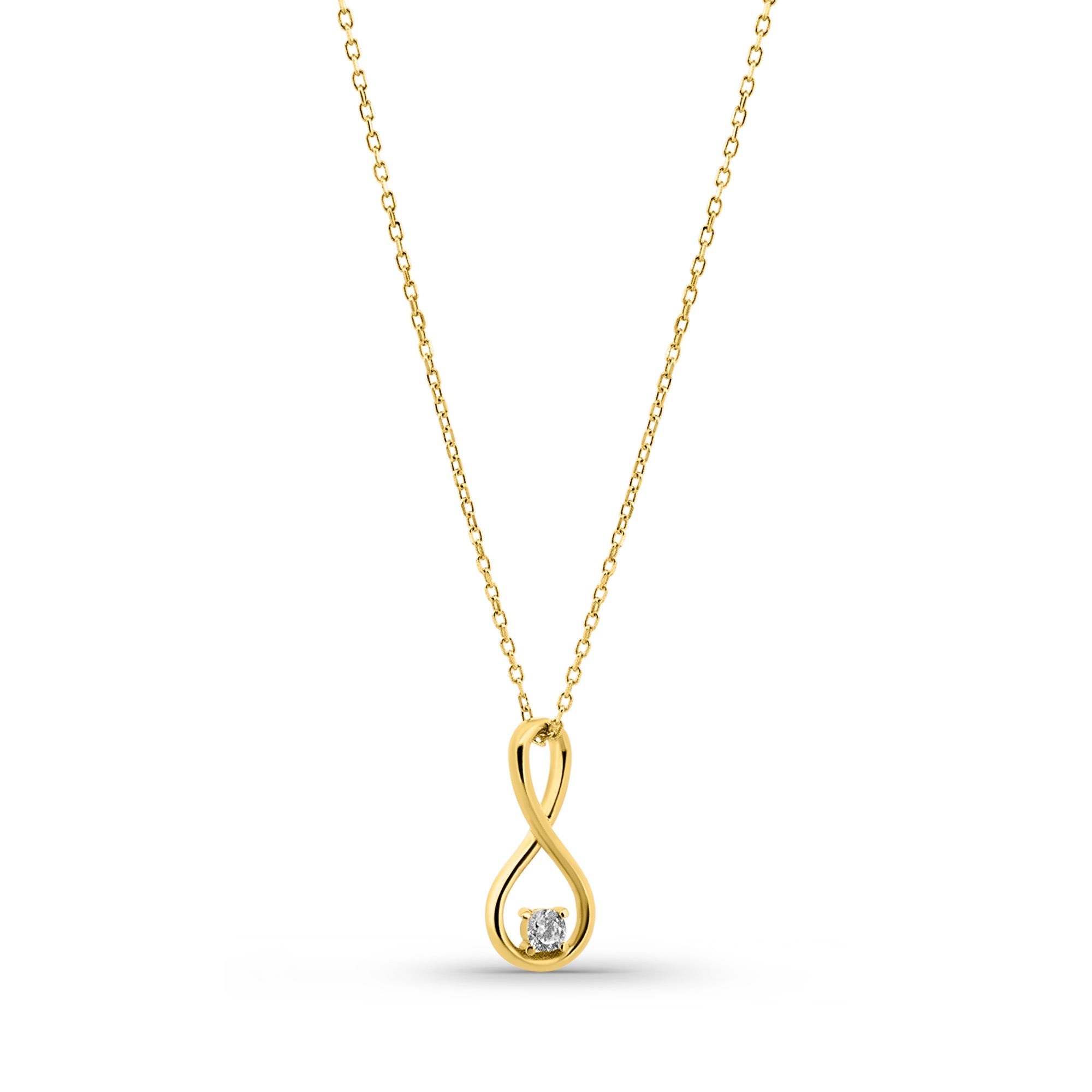 Collier en or jaune femme - Infinity Gem