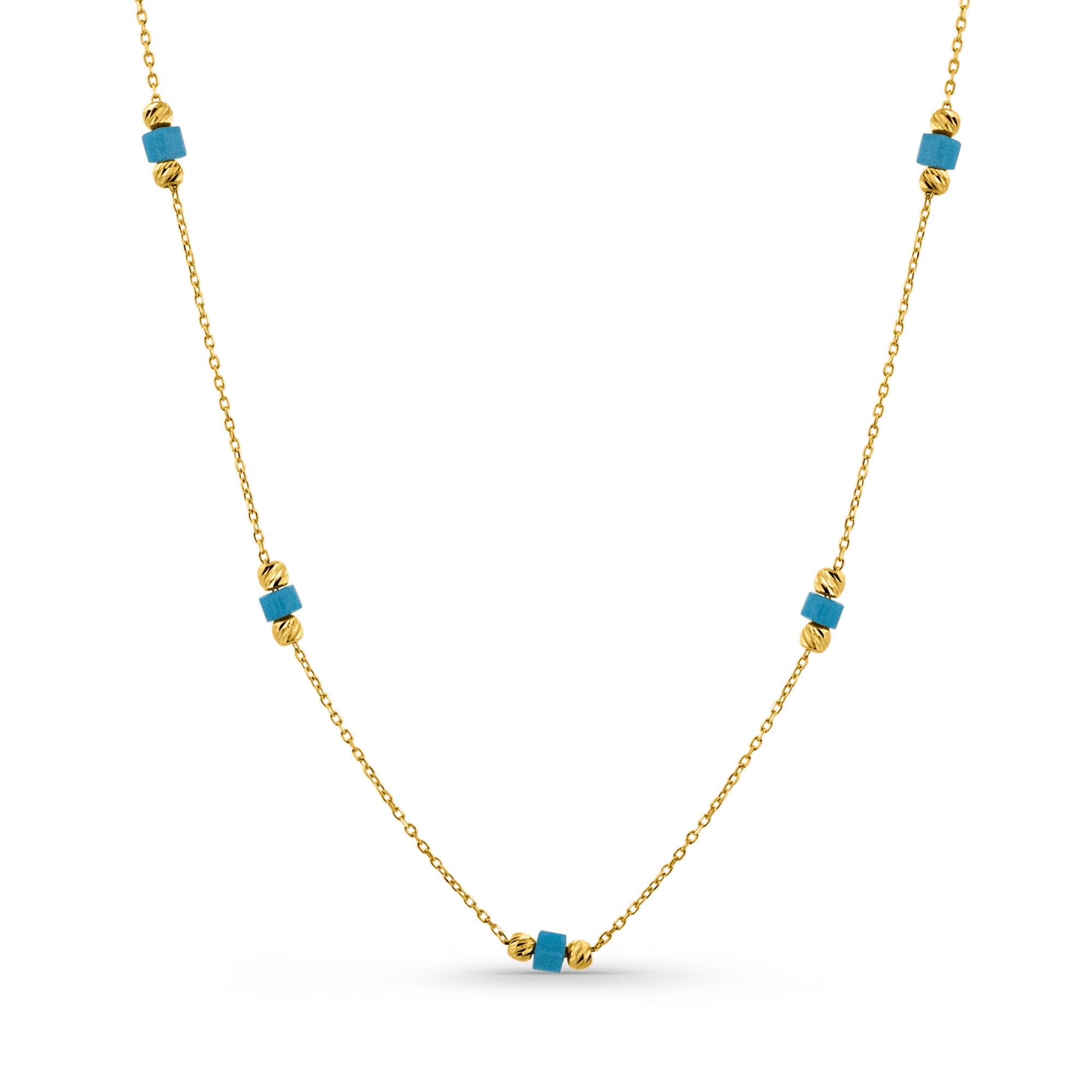 Collier en or jaune femme - Blue Essence
