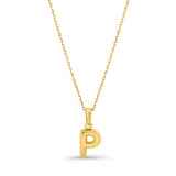 Collier en or jaune femme - Bold Letter