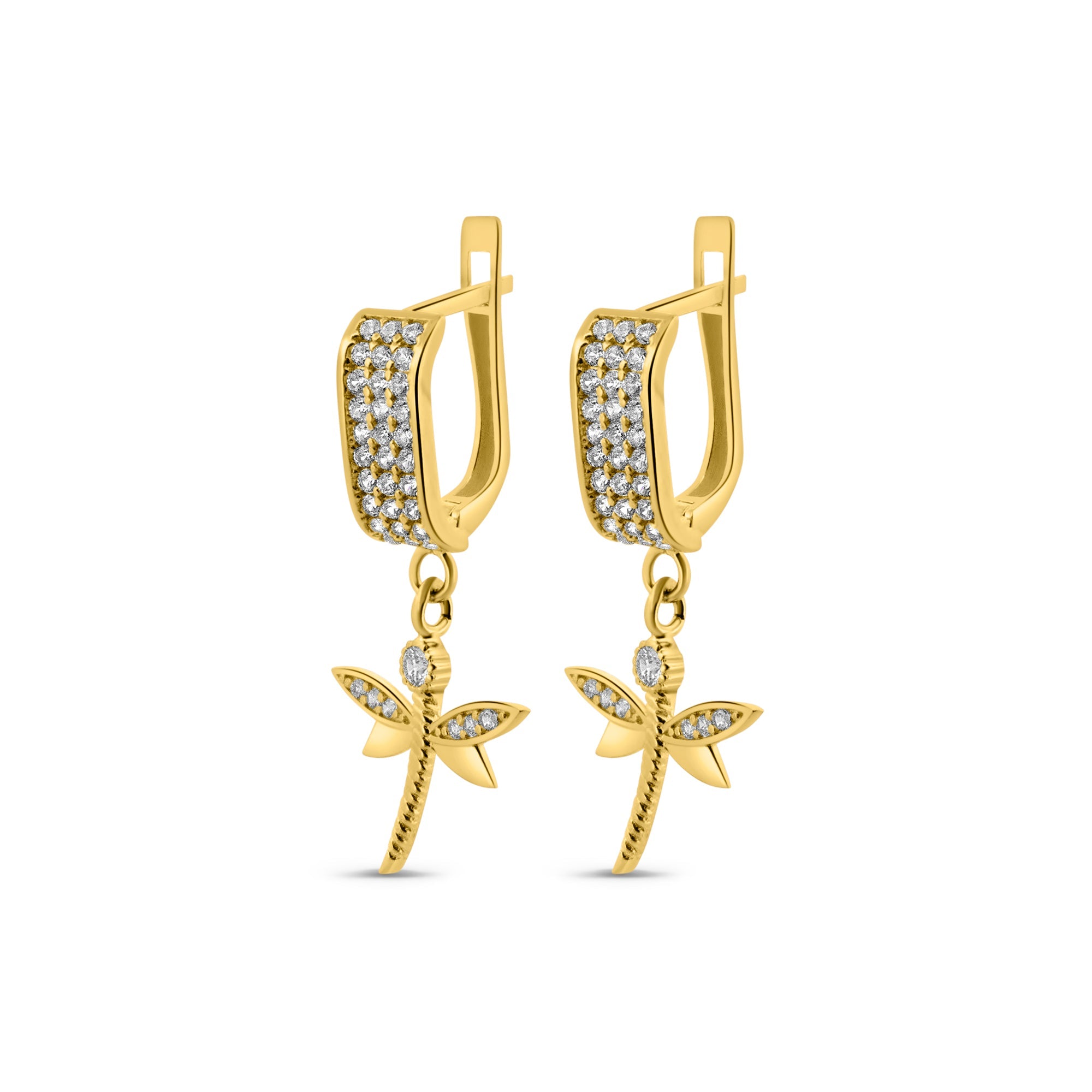 Boucle d'oreille en or femme 14 Carats - Amira