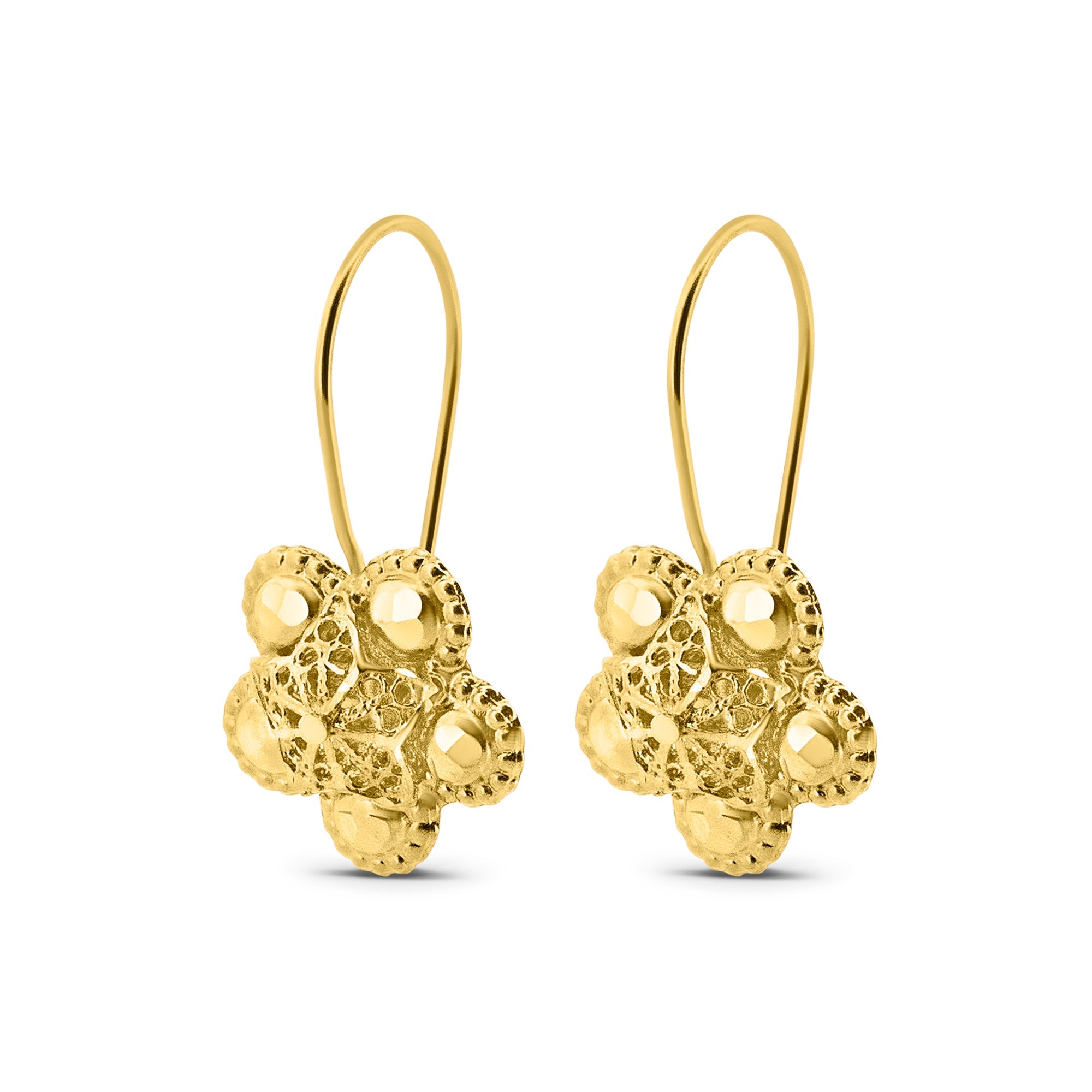 Boucle d'oreille en or femme 14 Carats - Zelina