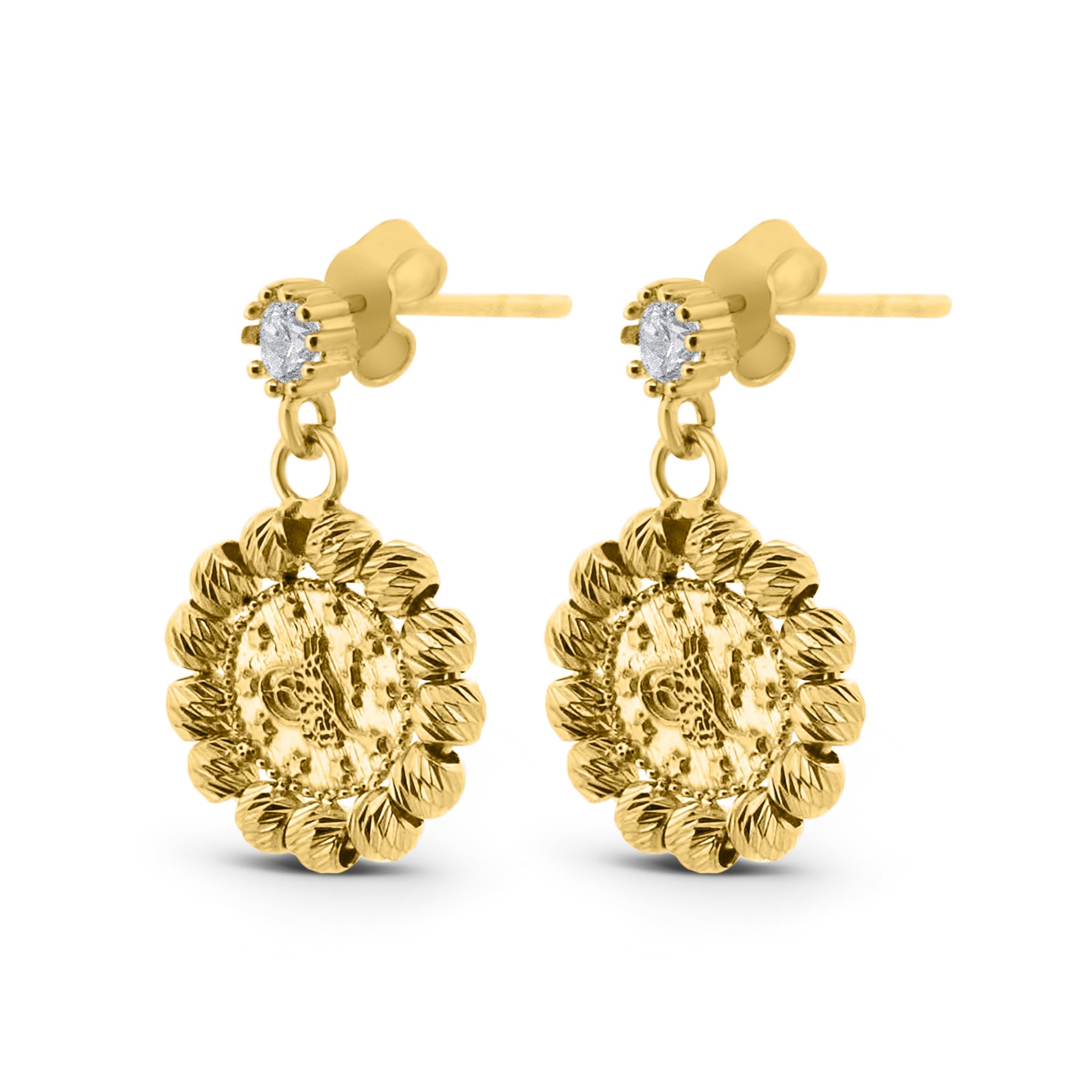 Boucle d'oreille en or femme 14 Carats - Sorella Resat