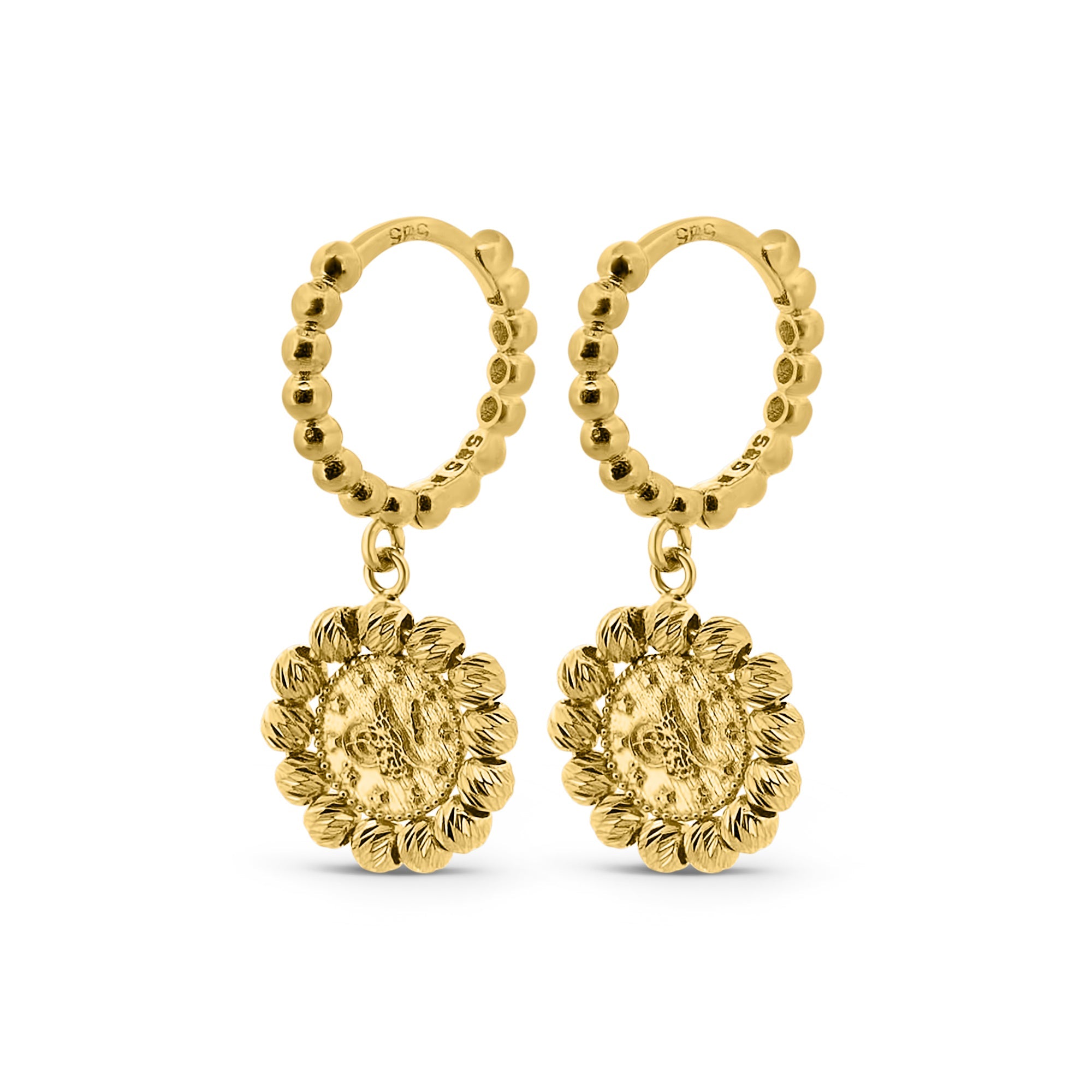 Boucle d'oreille en or femme 14 Carats - Tauriel Resat