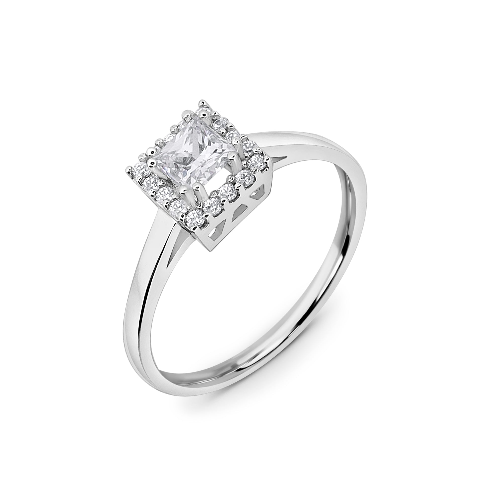 Bagues de fiançailles en or 14K avec Zircon - Elanova