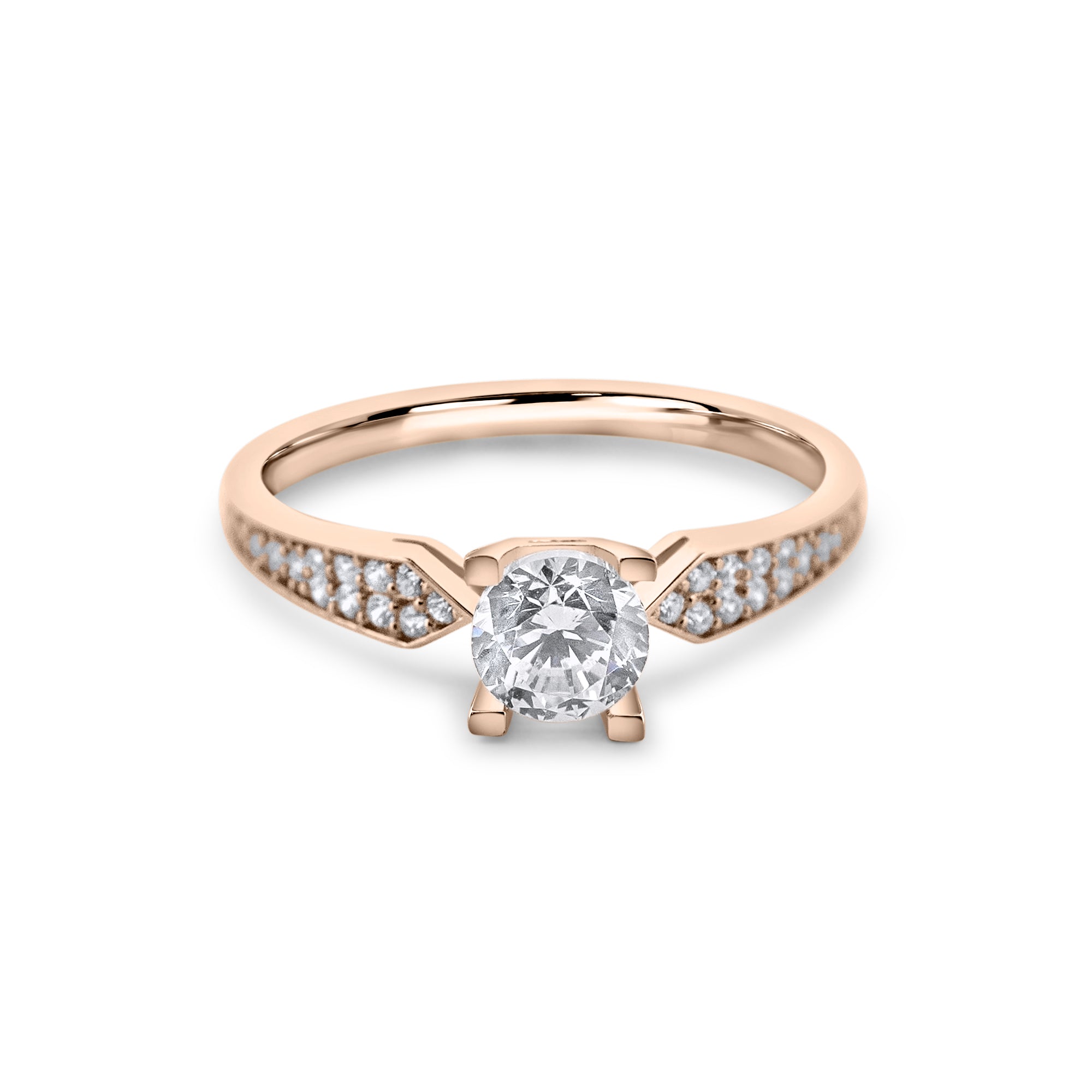 Bagues de fiançailles en or 14K avec Zircon - Zenitha