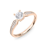 Bagues de fiançailles en or 14K avec Zircon - Zenitha