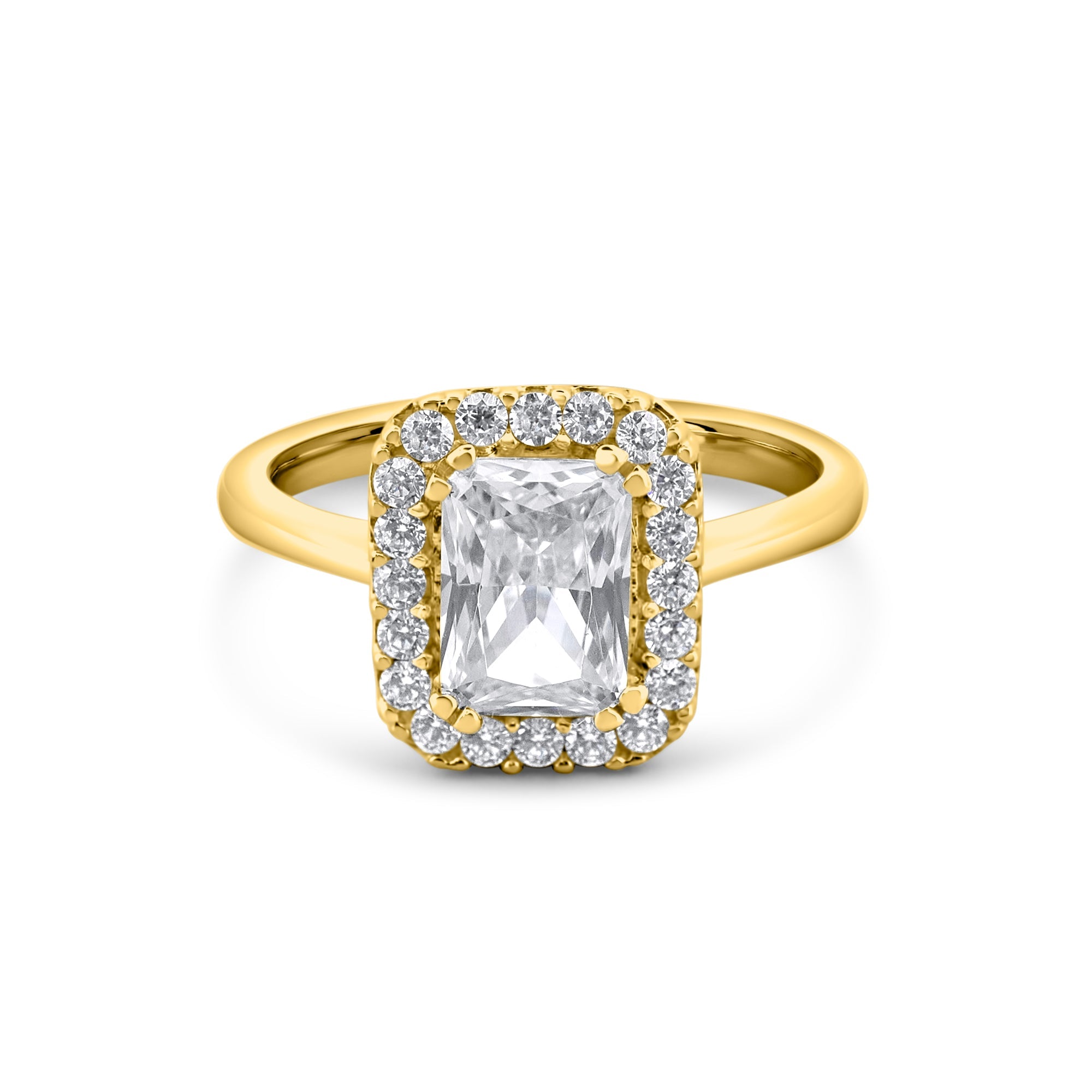 Bagues de fiançailles en or 14K avec Zircon - Orvella