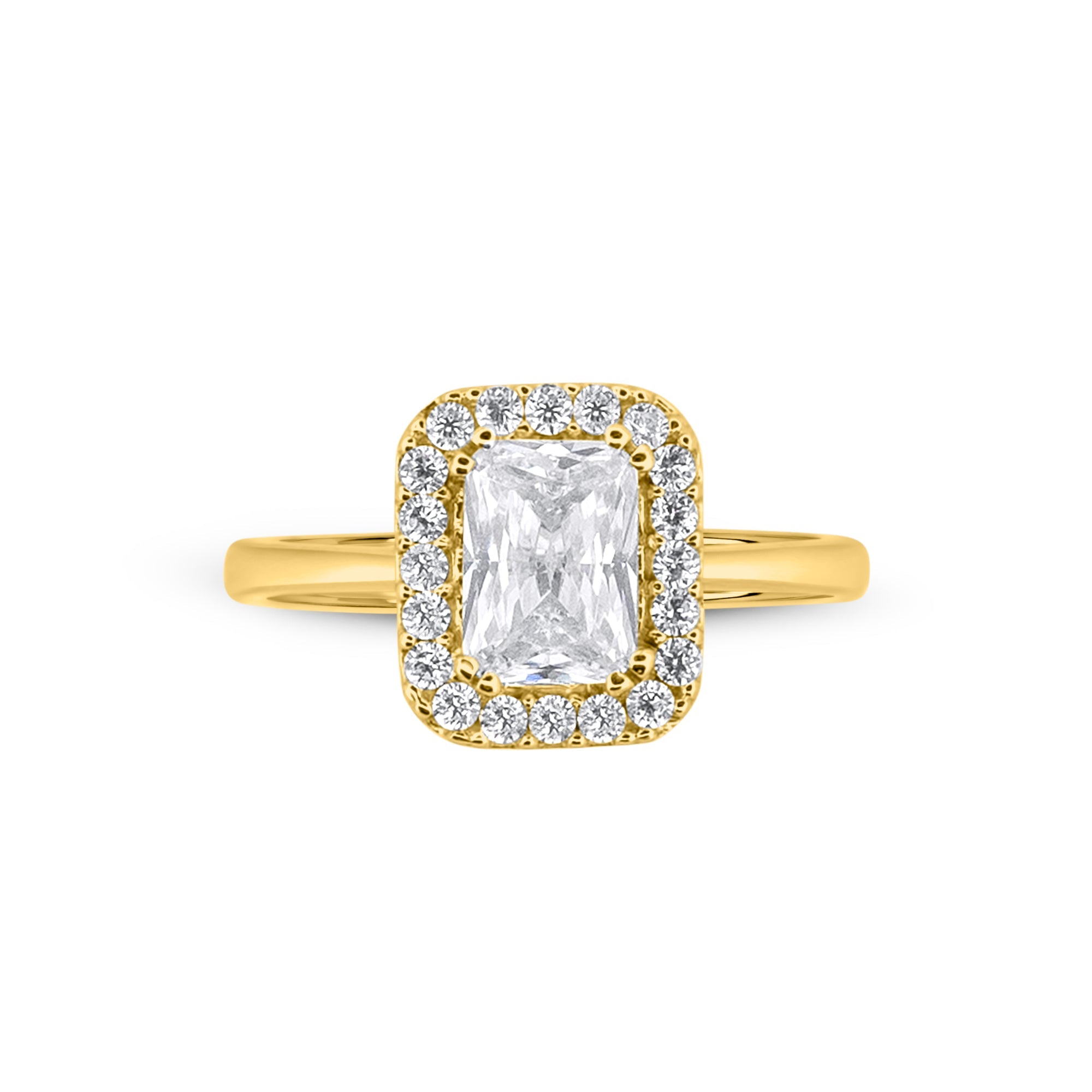 Bagues de fiançailles en or 14K avec Zircon - Orvella