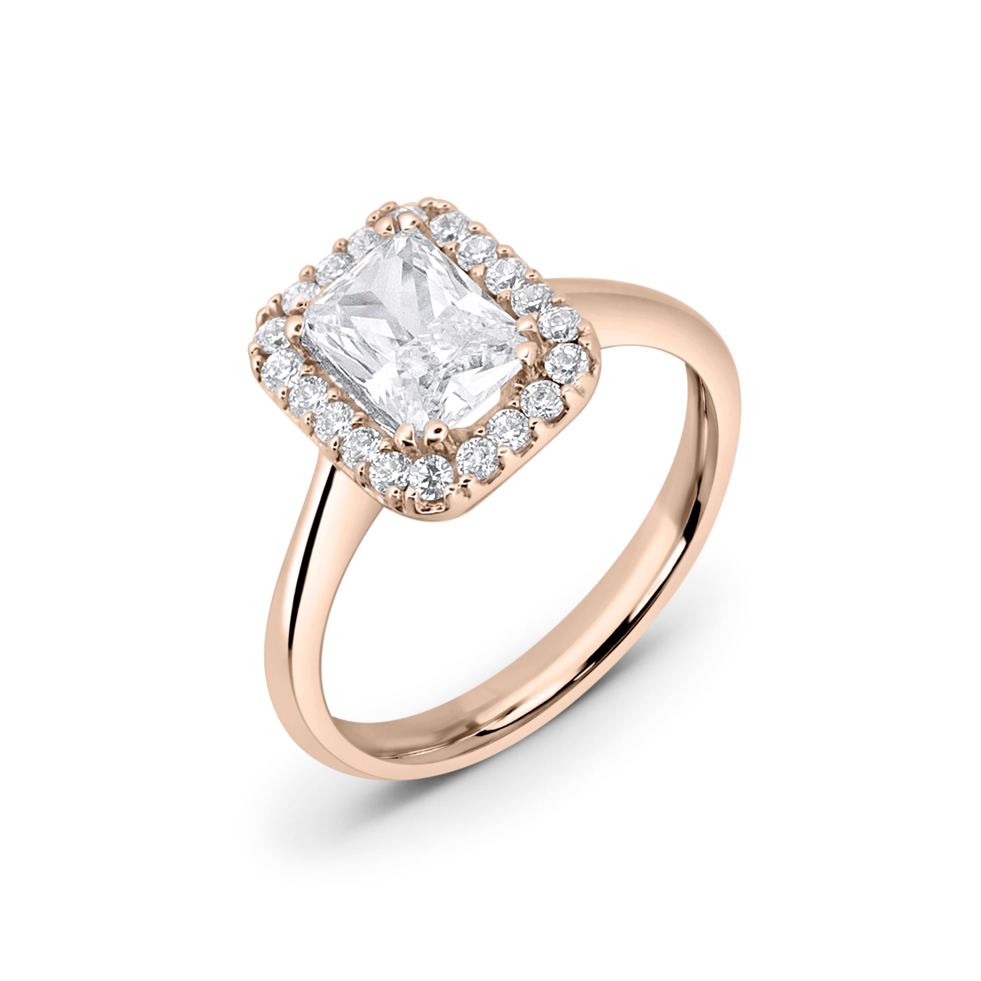 Bagues de fiançailles en or 14K avec Zircon - Orvella