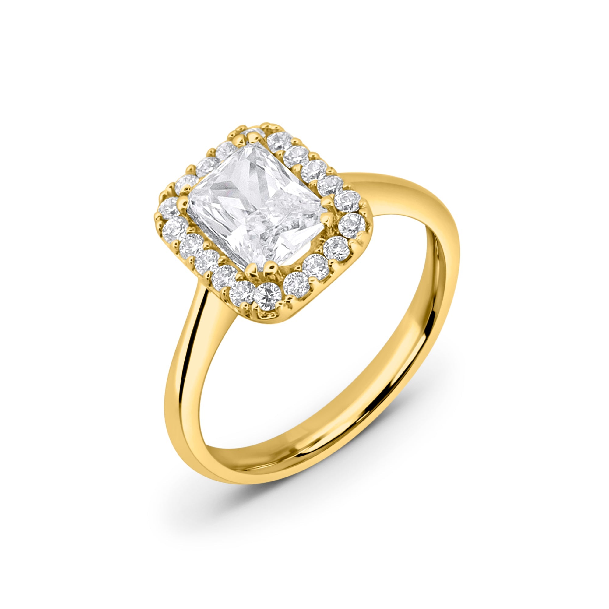 Bagues de fiançailles en or 14K avec Zircon - Orvella